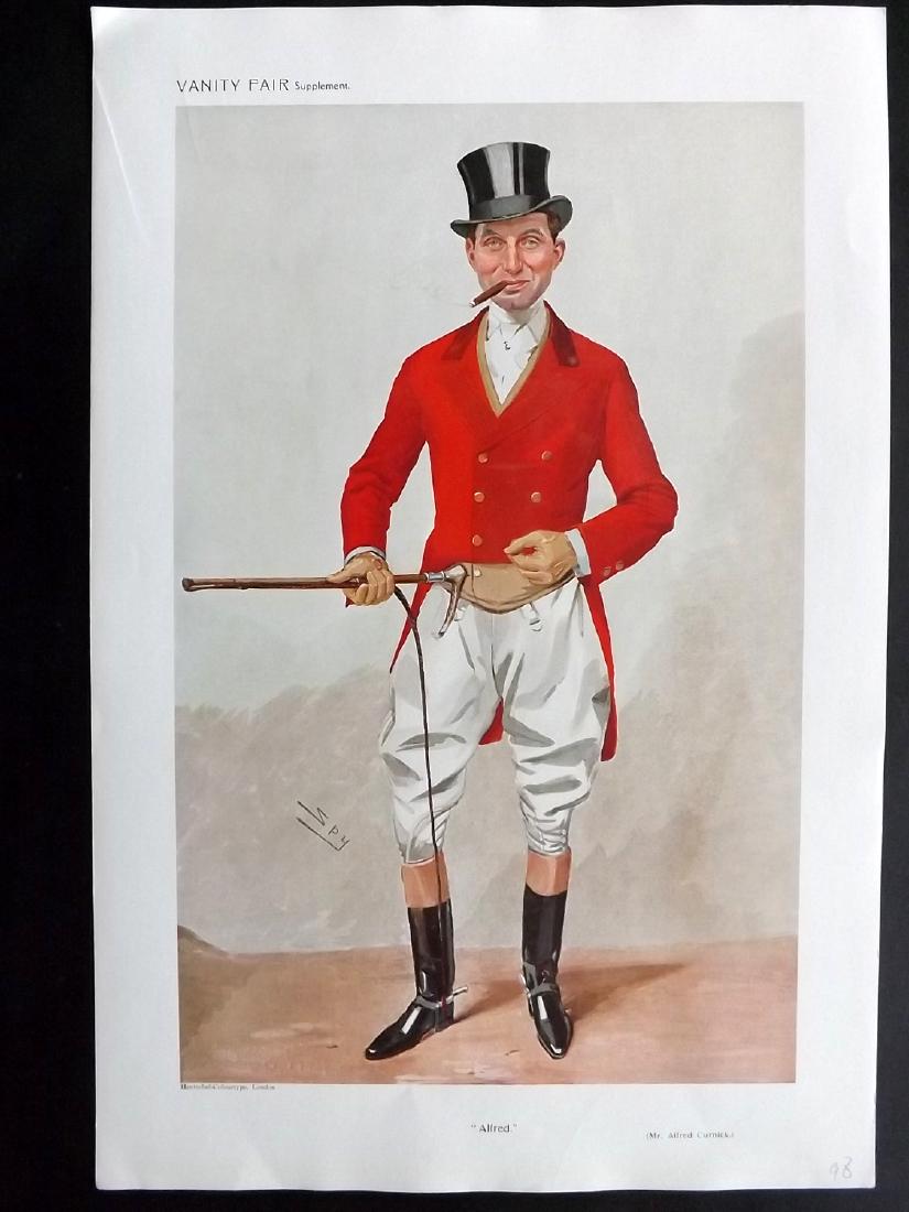 Vanity Fair Print 1909 Alfred James Curnick, Fox Hunter (1 of 1)