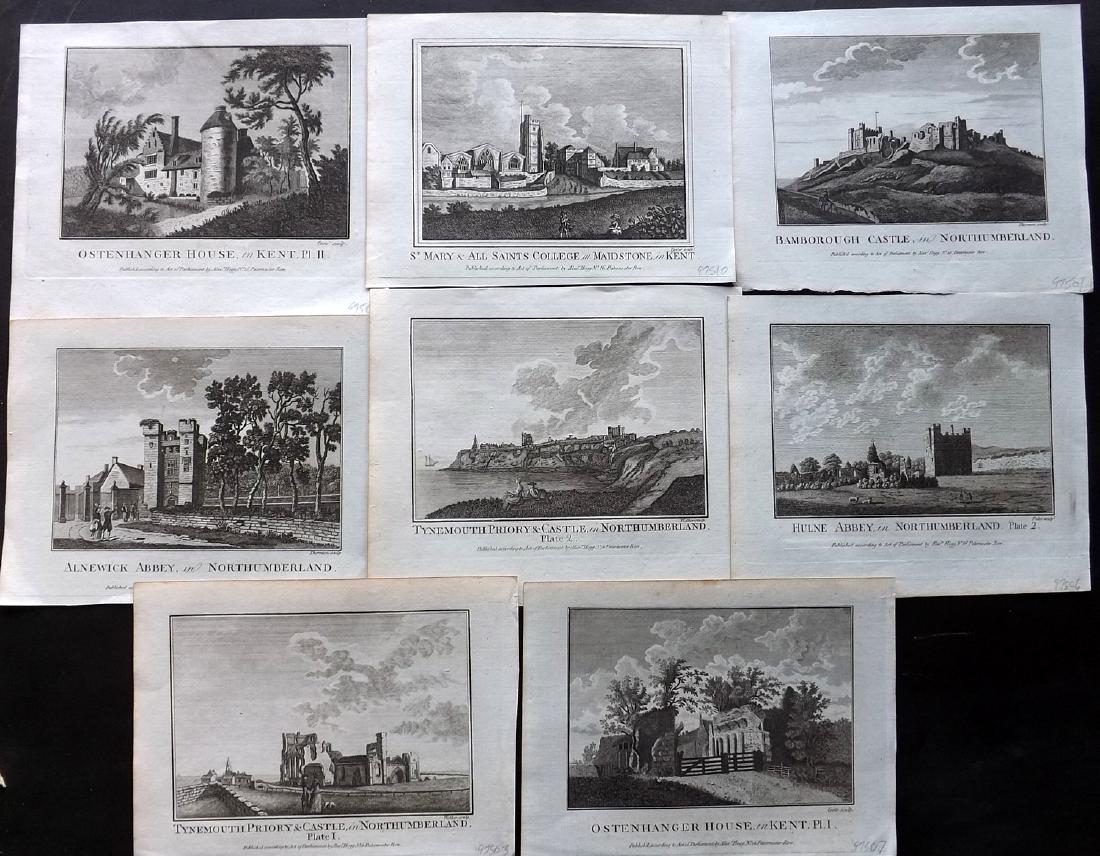 Boswell, Henry 1786 Lot of 8 British Views (1 of 2)