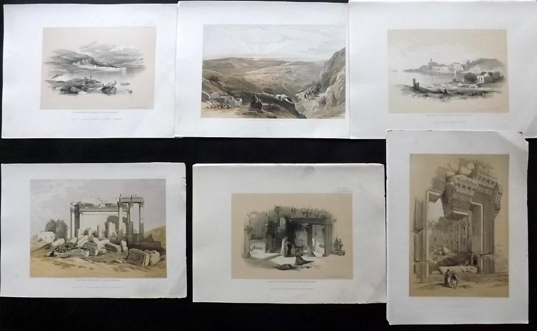 Roberts, David 1856 Lot of 8 Holy Land Prints (1 of 2)