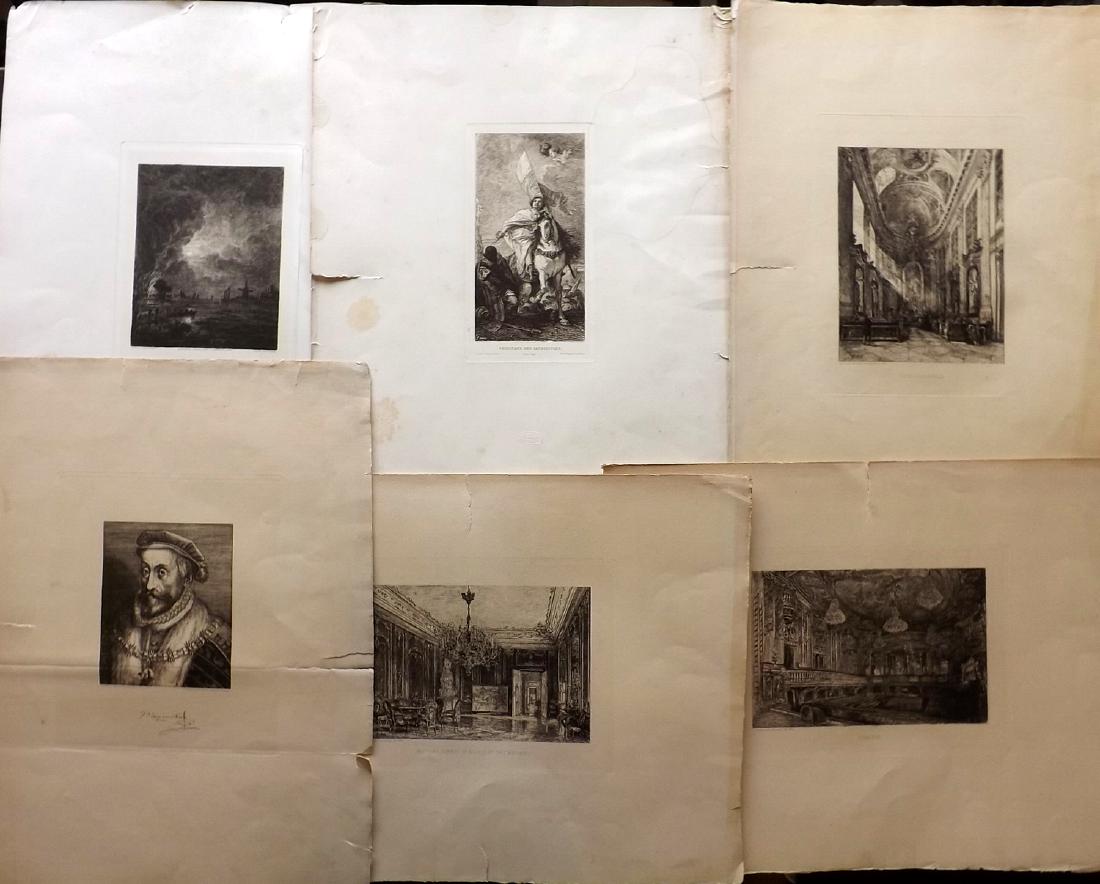 Heliogravures 19th Cent. Mixed Lot of 6, Large Folio (1 of 3)