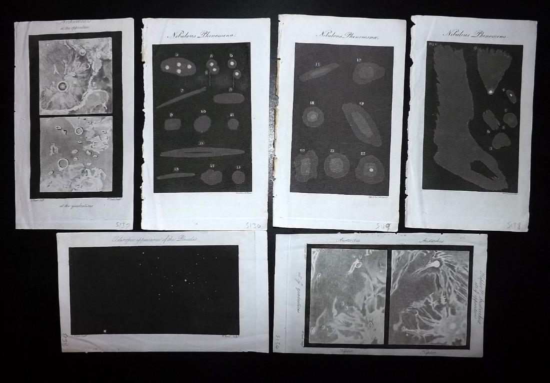 Astronomy, Celestial 1821 Lot of 6 Star Charts (1 of 2)