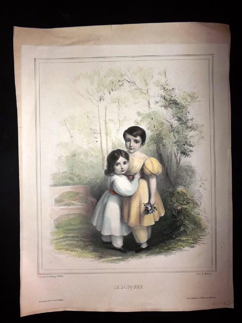 Bodmer after Hohe C1840s LG HCol Print. Children (1 of 2)
