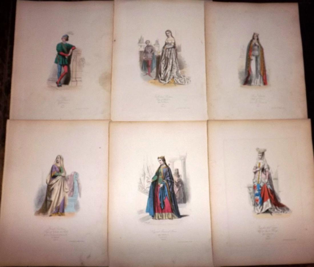 Pauquet, Hippolyte 1868 Lot of 6 Col French Costume (1 of 2)