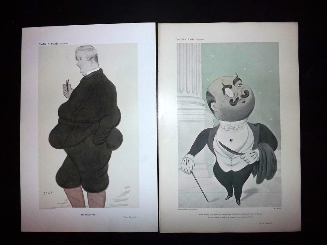 Vanity Fair Print 1907-08 Pair by Max Beerbohm (1 of 1)