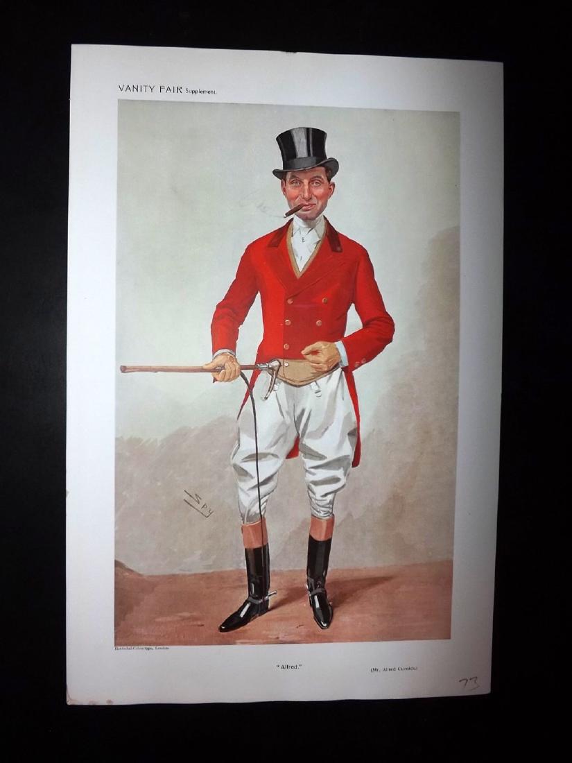 Vanity Fair Print 1909 Alfred Curnick, Fox Hunter (1 of 1)