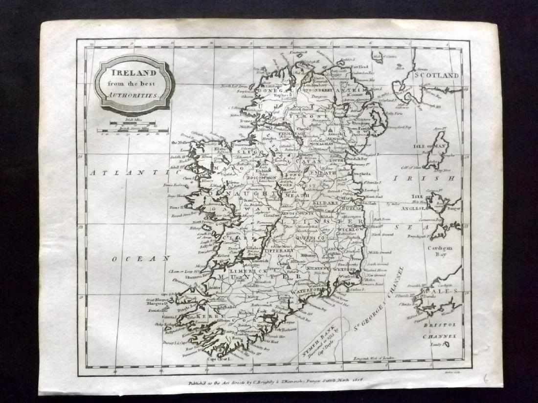 Barlow 1807 Antique Map of Ireland (1 of 1)