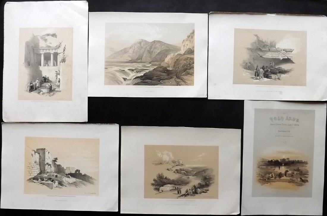 Roberts, David 1856 Lot of 6 Holy Land Prints (1 of 2)