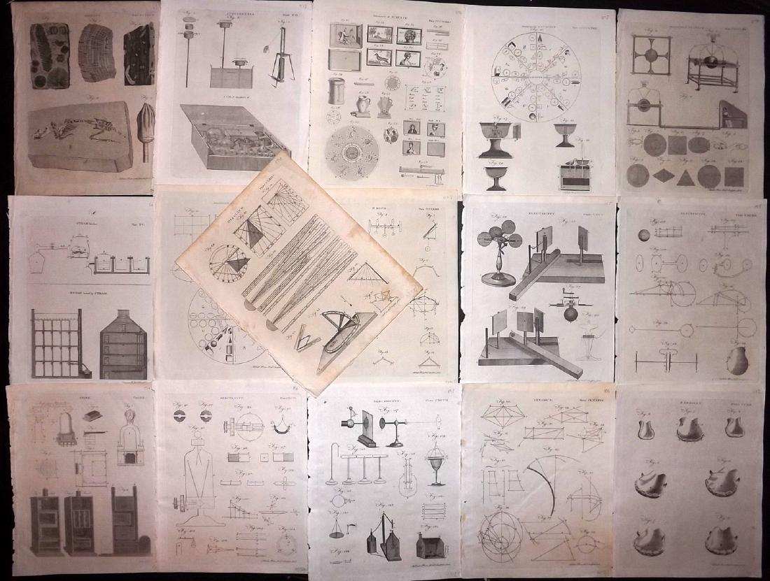 Encyclopaedia Britannica 1797 Lot of 16 Science Prints (1 of 2)