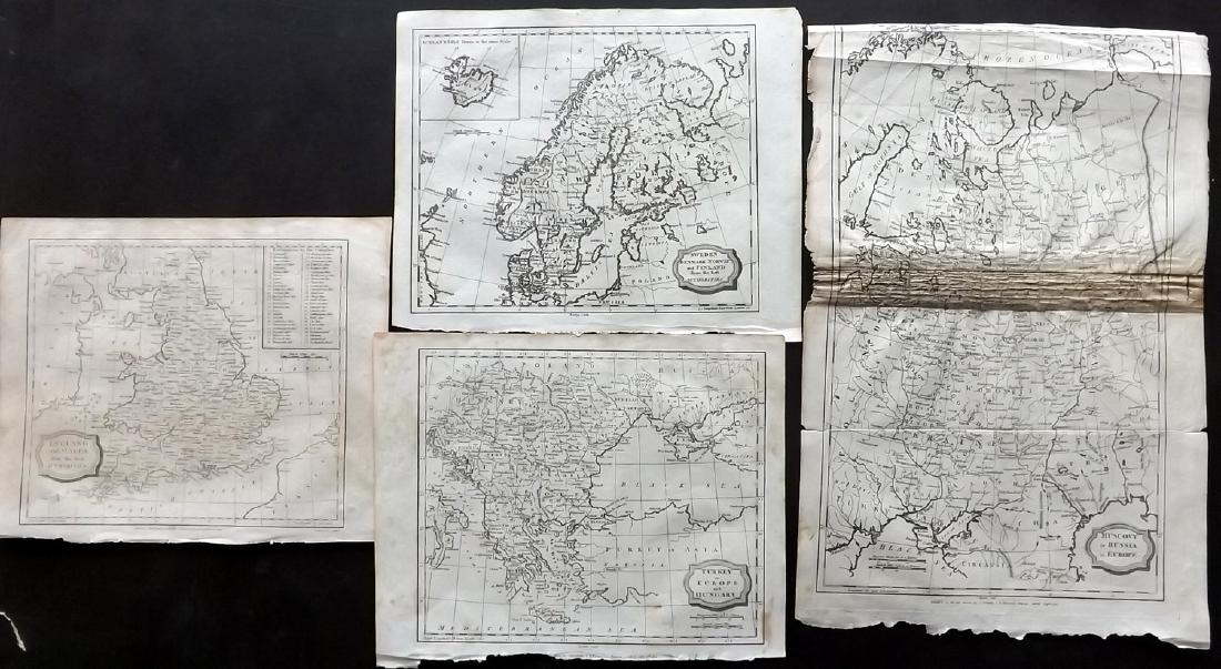 Barlow 1807 Group of 4 European Maps (1 of 2)