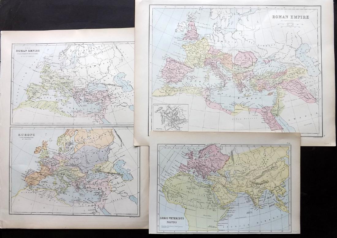 Bryce, James 1881 Group of 3 Maps. Roman Empire (1 of 2)