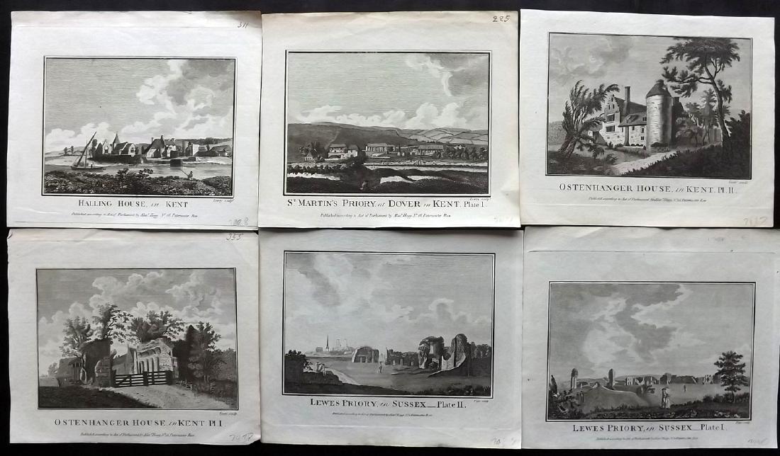 Boswell, Henry 1786 Lot of 6 British Views (1 of 2)