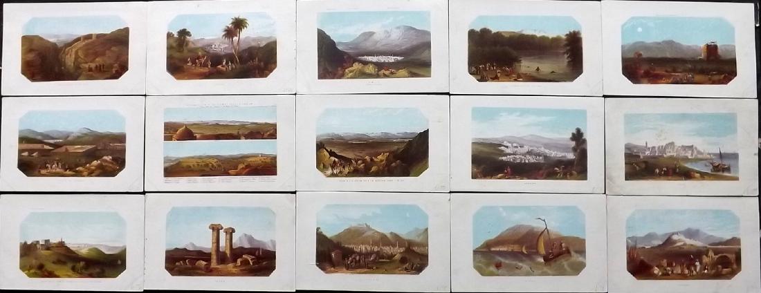 Thomson, William 1863 Lot of 15 Holy Land Prints (1 of 2)