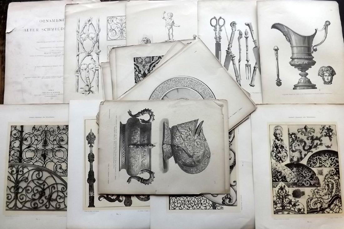 Ornamental Architecture 1880-95 Lot of 39 Folio Prints (1 of 3)