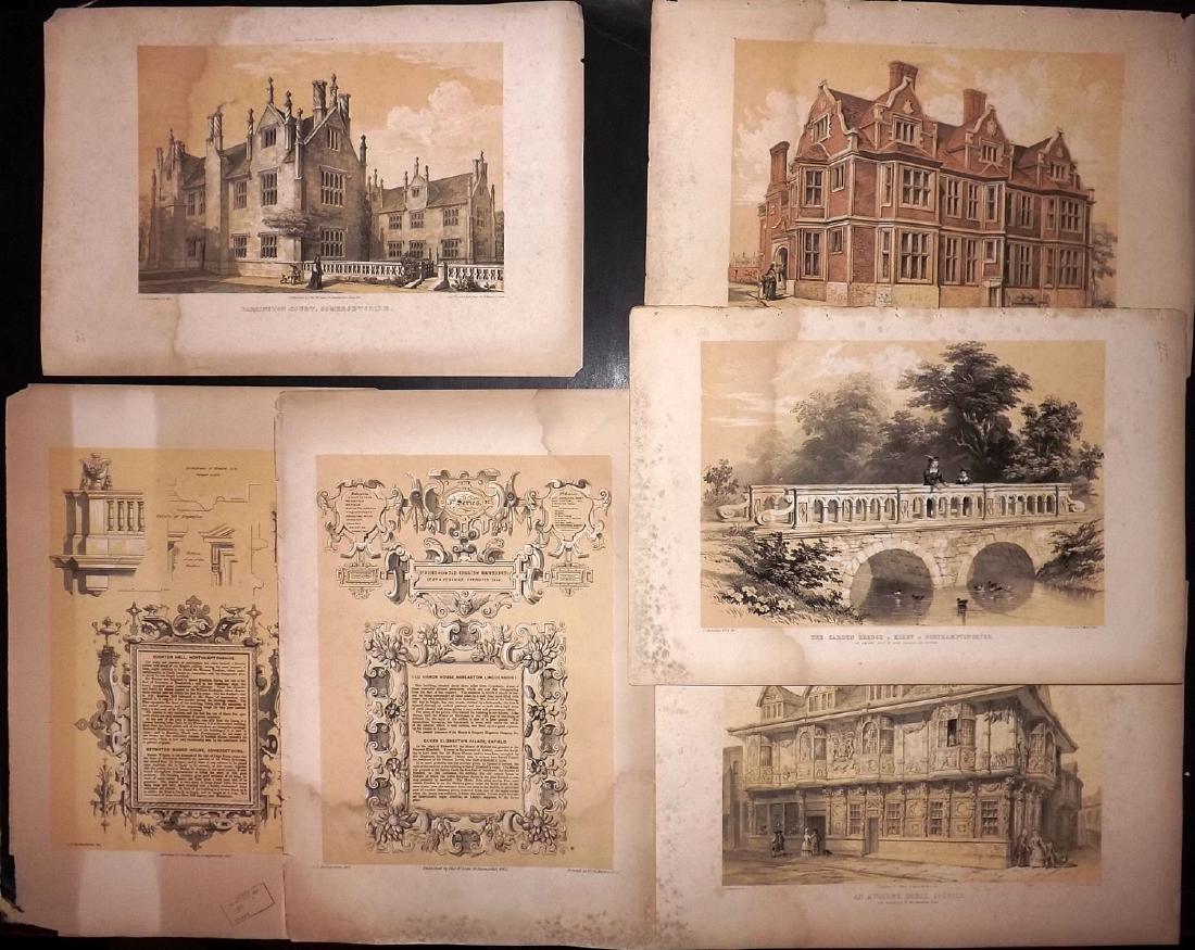 Richardson, Charles 1848 Lot of 5 Large Prints (1 of 2)