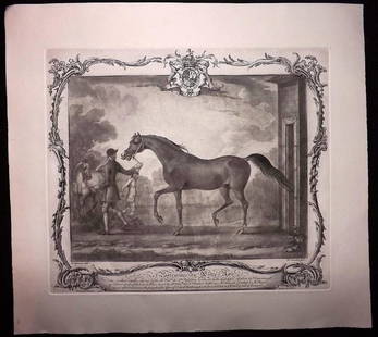 Houston after Spencer C1970 Restrike Mezzotint. Horse: Restrike Mezzotint Originally Published 1756. This impression C1970. Engraved Richard Houston after Thomas Spencer and James Seymour. Paper Size: 17 x 16 inch (43 x 40cm) Good Condition