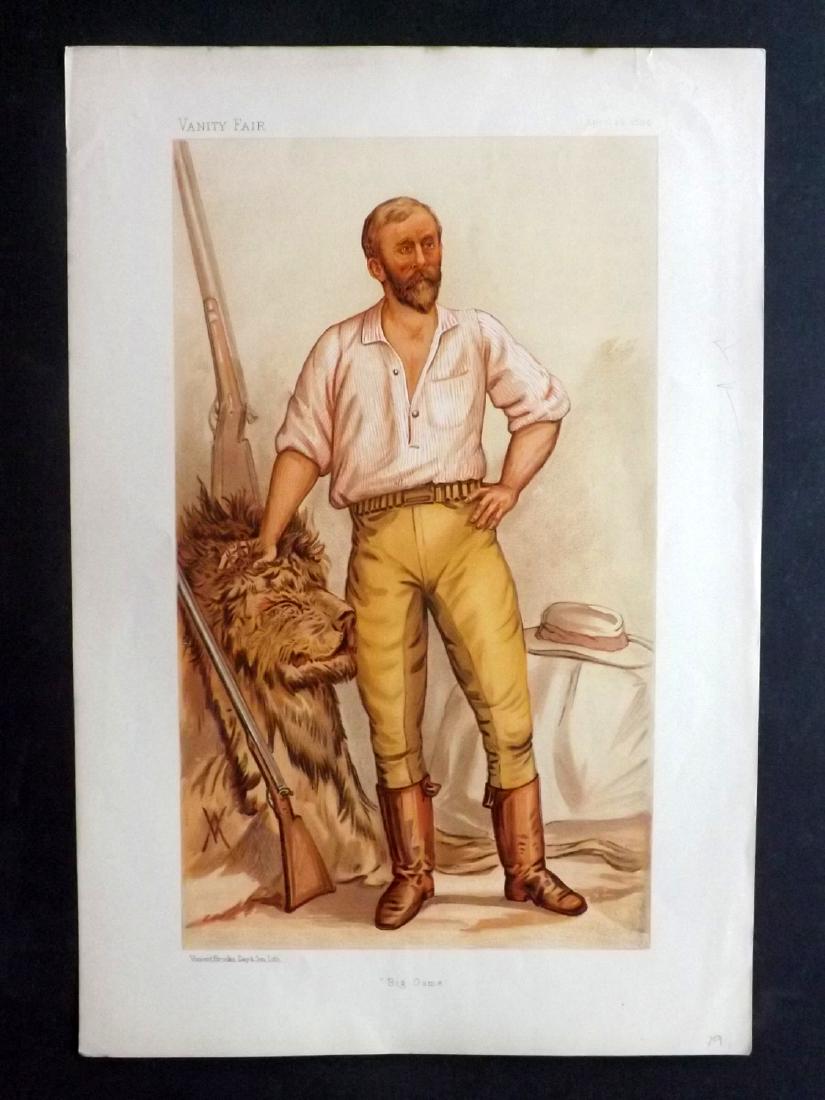 Vanity Fair Print 1894 Frederick Selous, Game Hunter (1 of 1)
