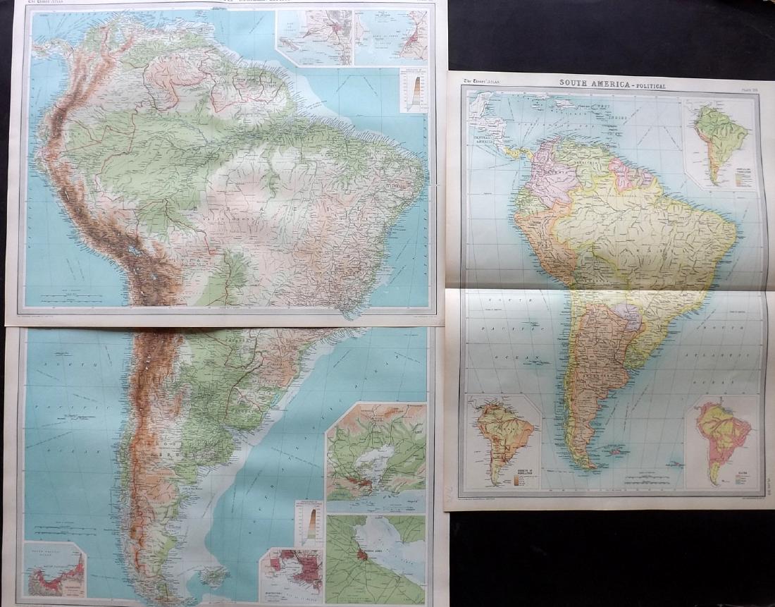 Bartholomew, John 1922 South America Maps (3) (1 of 2)