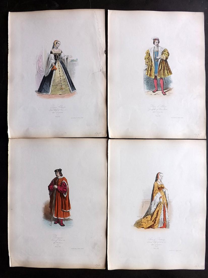 Pauquet, Hippolyte 1868 Lot of 4 Col French Costume (1 of 2)