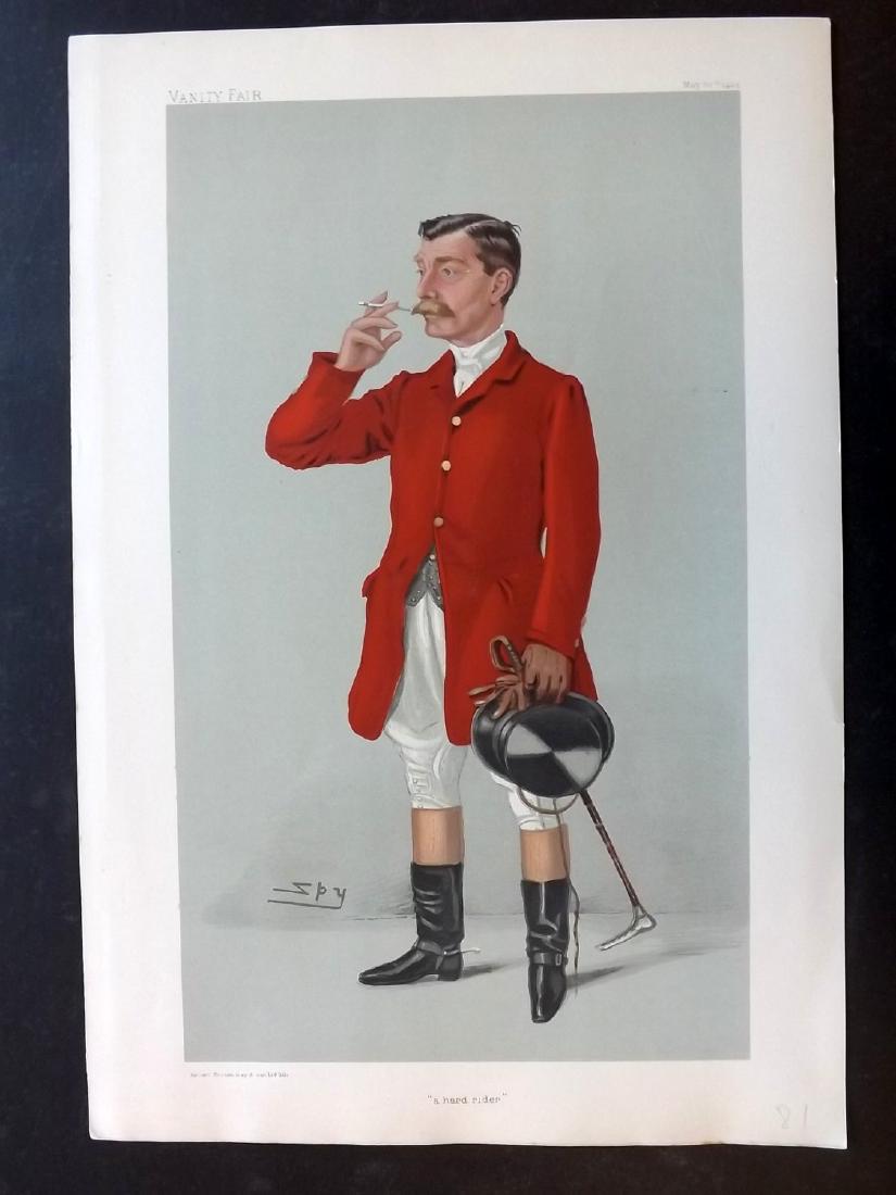 Vanity Fair Print 1904 Arthur James, Fox Hunter (1 of 1)