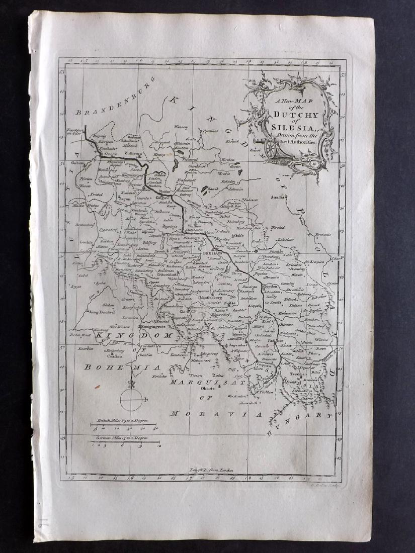 Fenning & Collyer 1765 Map of Silesia. Poland (1 of 1)