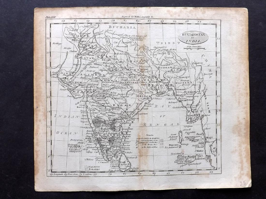 Walker, John 1795 Map of Hindoostan or India (1 of 1)