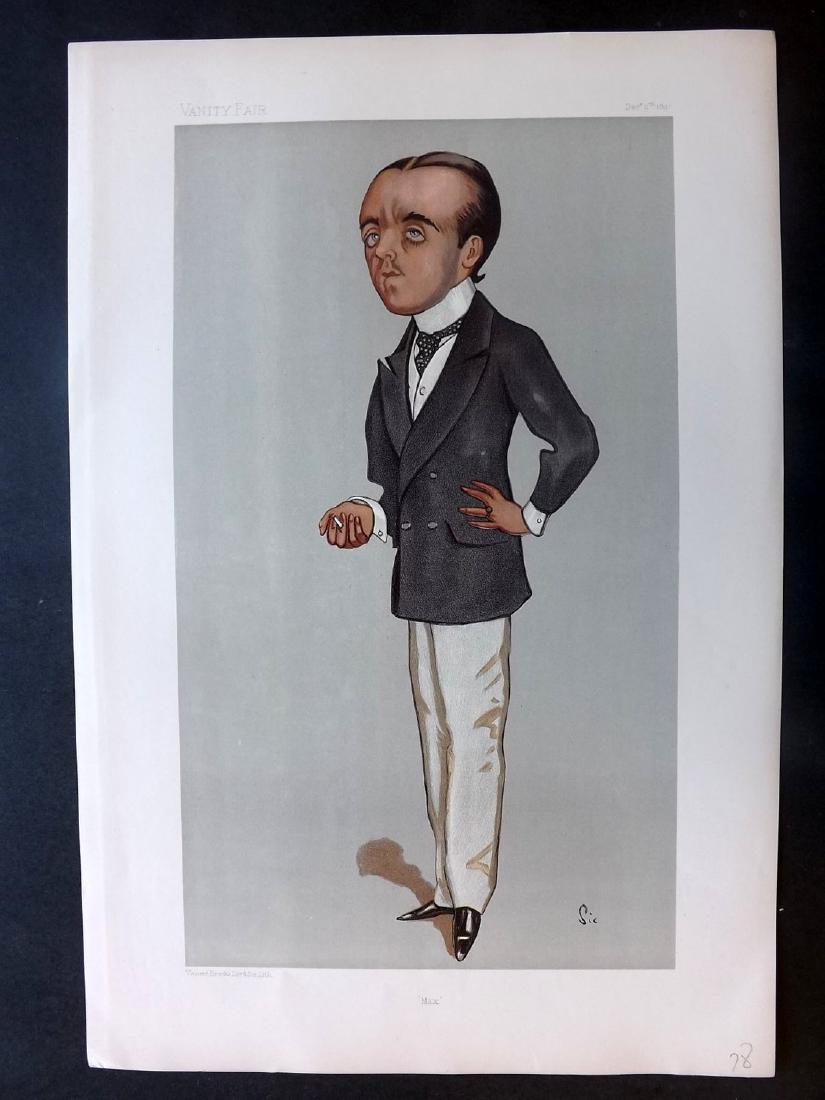 Vanity Fair Print 1897 Max Beerbohm, Artist (1 of 1)