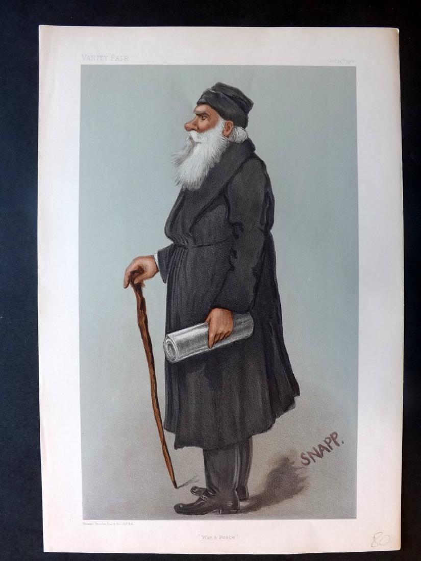 Vanity Fair Print 1901 Leo Tolstoy, Russia Literary (1 of 1)