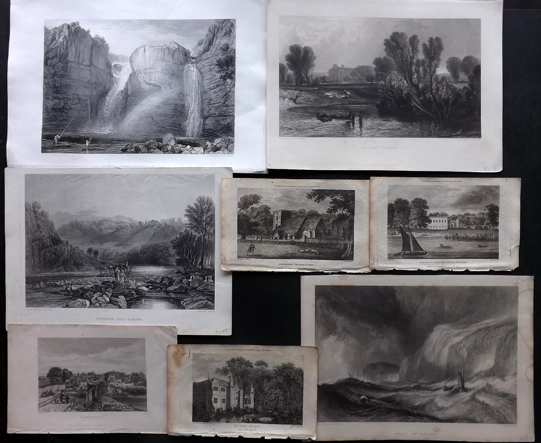British Views 1792-1879 Lot of 8 Engravings (1 of 3)