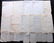 Old Paper, Bookbinding 19th Cent Lot of 45 Sheets