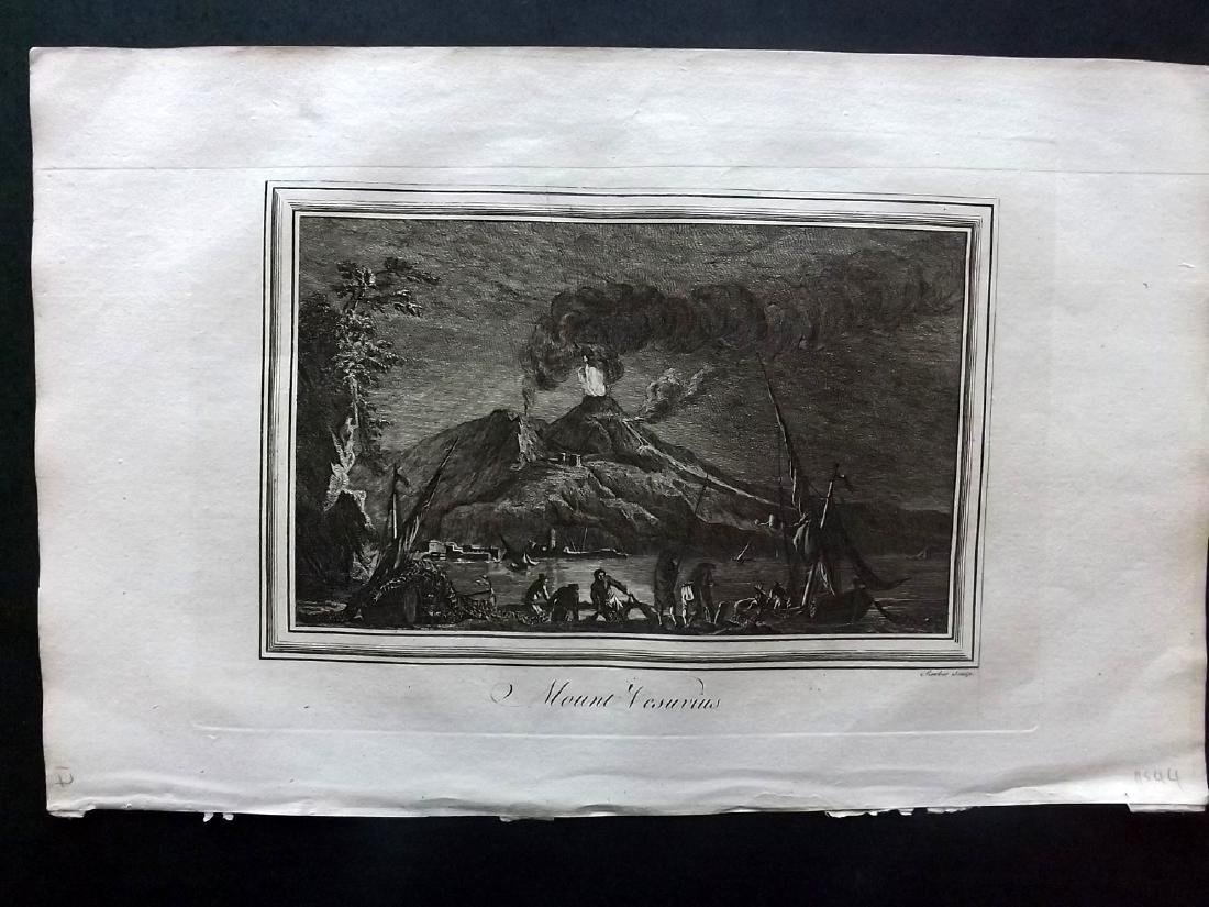 Fenning & Collyer 1765 Print. Mount Vesuvius, Italy (1 of 1)