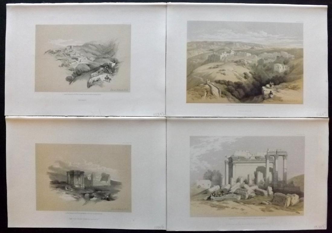 Roberts, David 1856 Lot of 4 Holy Land Prints (1 of 2)