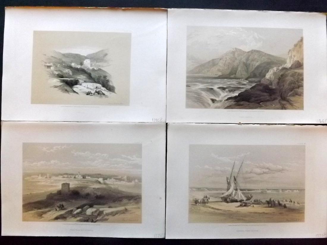 Roberts, David 1856 Lot of 4 Holy Land Prints (1 of 2)