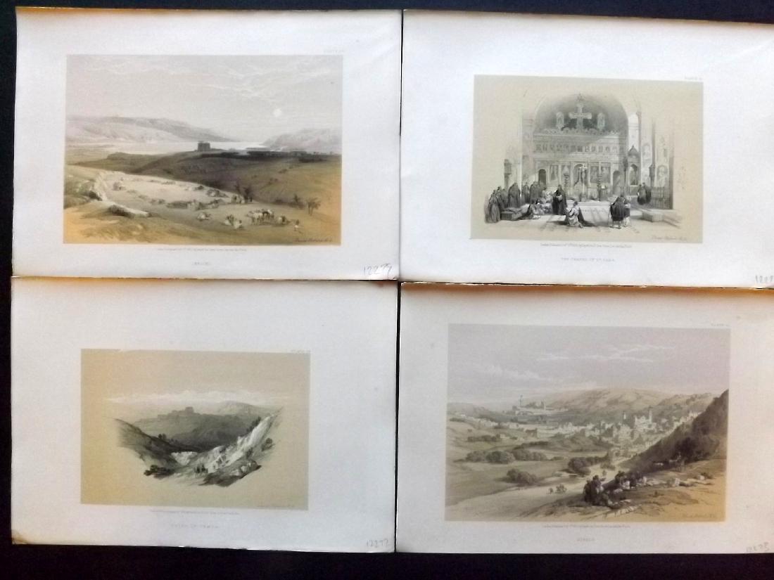 Roberts, David 1856 Lot of 4 Holy Land Prints (1 of 2)