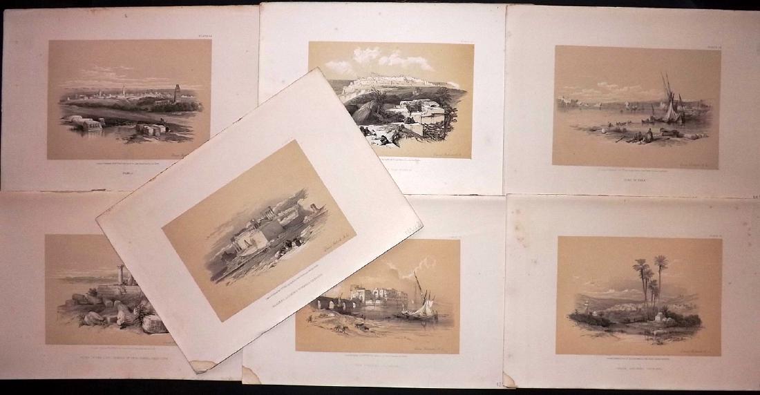 Roberts, David 1856 Lot of 7 Holy Land Prints (1 of 2)