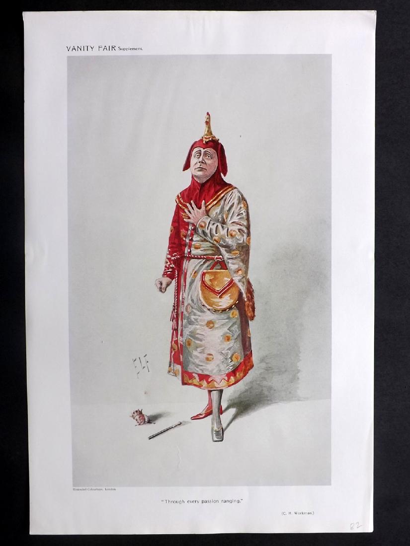 Vanity Fair Print 1910 C. H. Workman, Theatre: Chromolithograph Published 1869-1914, London for "Vanity Fair" Paper Size: 15 x 11 inch (38 x 28cm) Good Condition