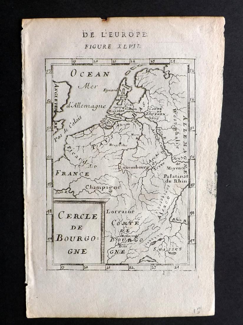 Mallet, Alain 1683 Map of France & Europe (1 of 1)