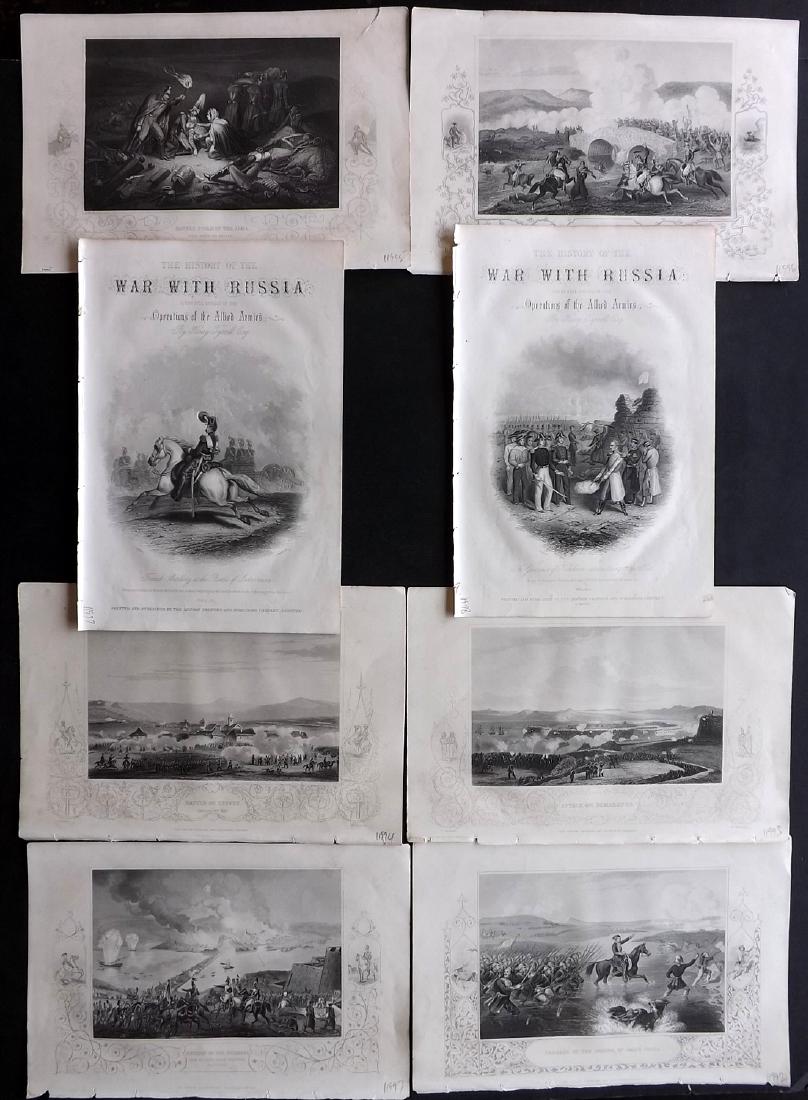 Crimean War 1858 Lot of 8 Military Prints by Tyrrell (1 of 2)