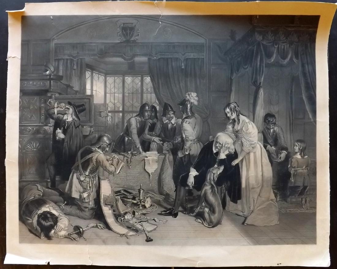 Murray after C. Landseer 1845 Very Large Mezotint (1 of 2)