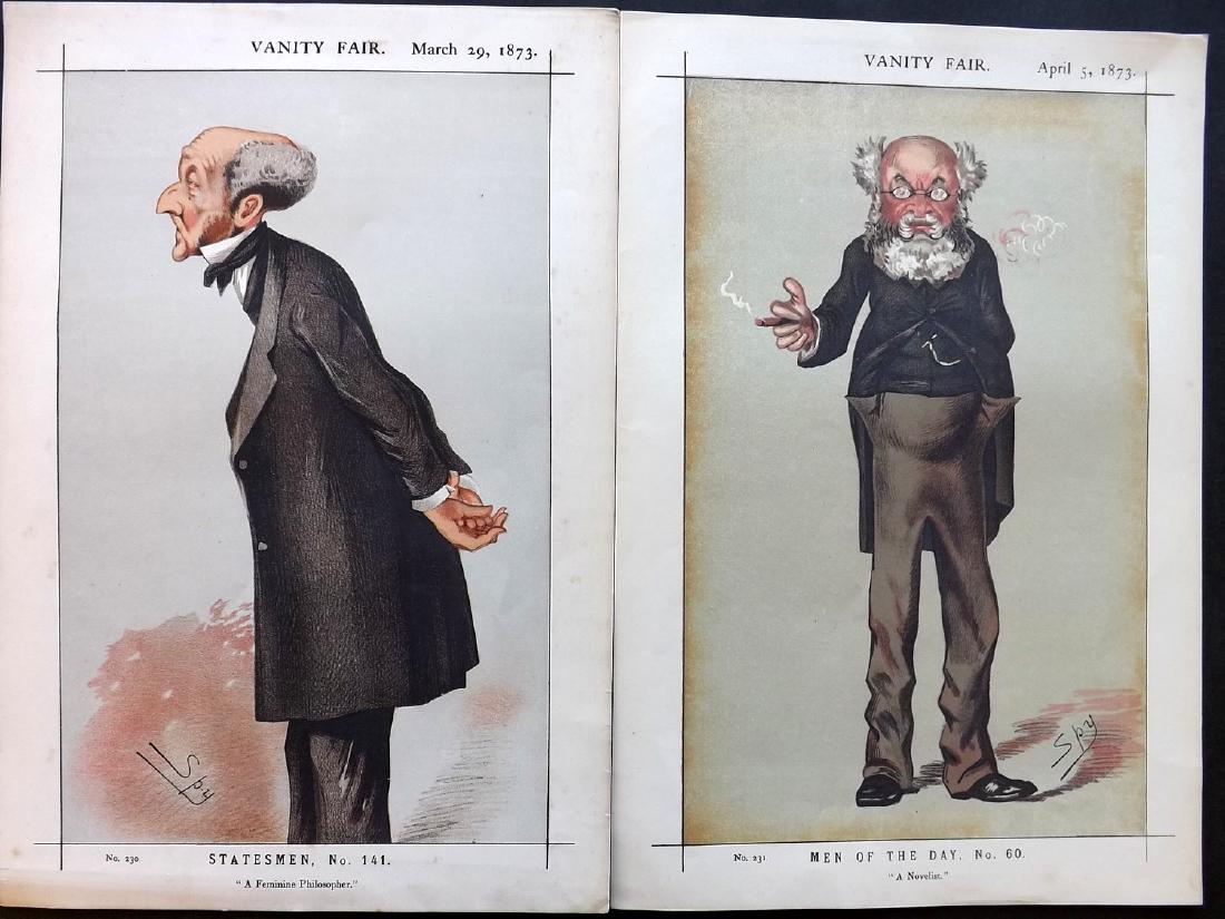 Vanity Fair Prints 1873 Pair of Literary incl John (1 of 1)