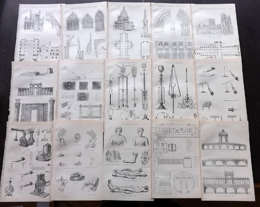 National Encyclopedia C1875 Lot 32 Science/Tech Prints (1 of 3)
