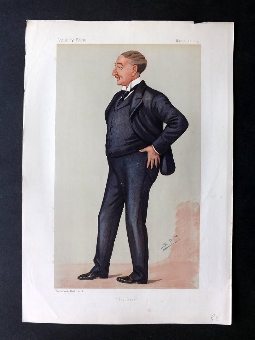 Vanity Fair Print 1891 Cecil Rhodes, Explorer. Africa (1 of 1)
