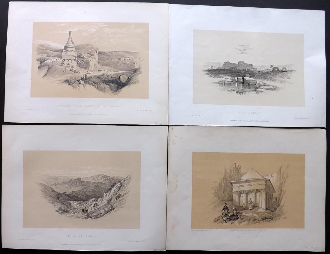 Roberts, David 1887 Lot of 4 Holy Land Prints (1 of 2)