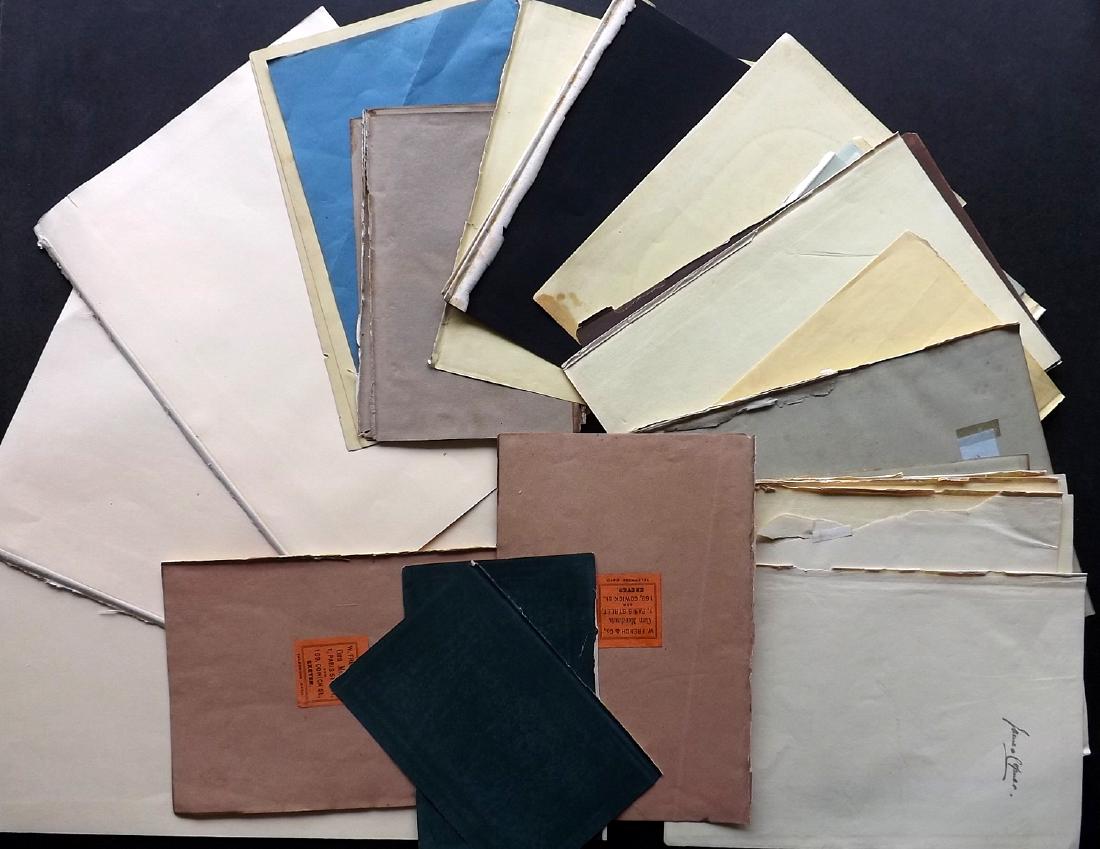 Old Paper, Bookbinding 19th Cent Lot of 50 Color Sheets (1 of 2)