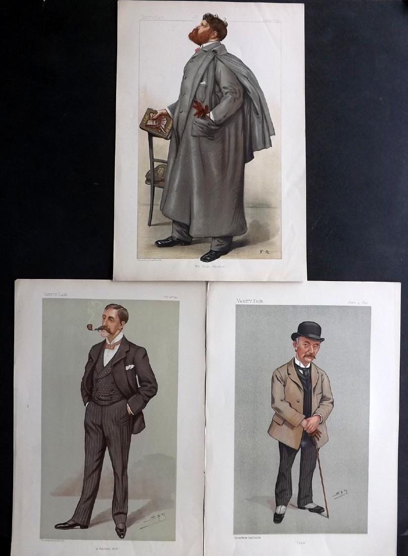Vanity Fair Prints 1890's Literary (3) Thomas Hardy etc (1 of 2)