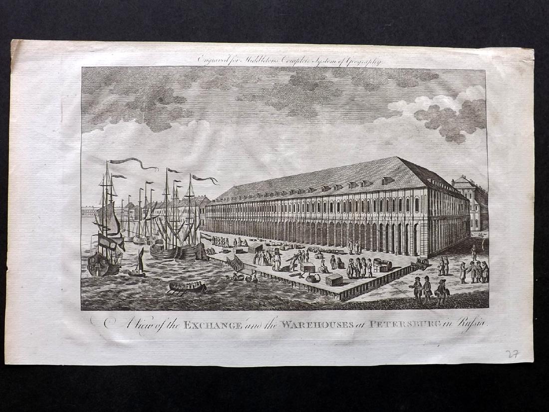 Russia 1779 Antique Print. St. Petersburg (1 of 2)
