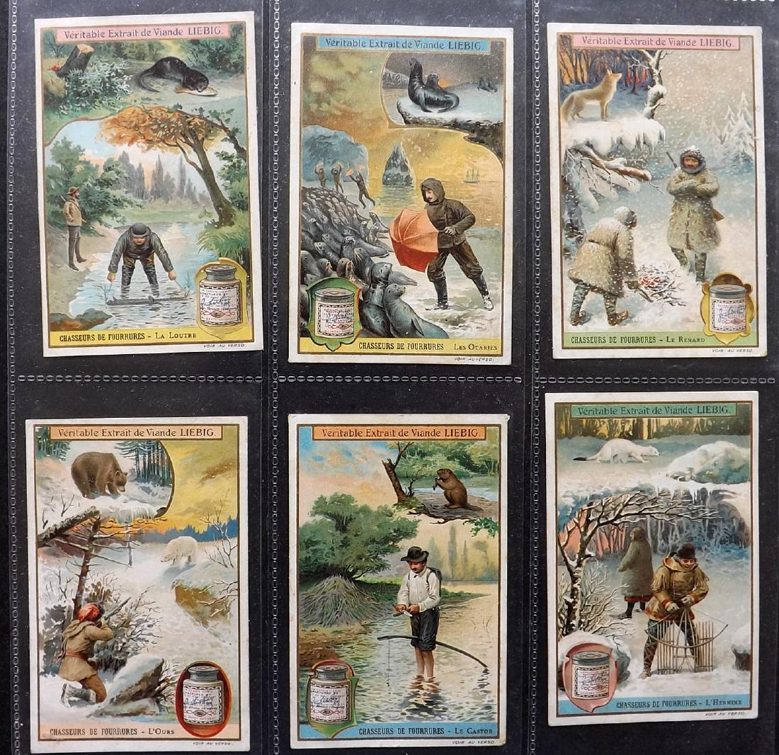Hunting & Fishing C1900 Lot of 6 Trade Cards by Liebig (1 of 2)