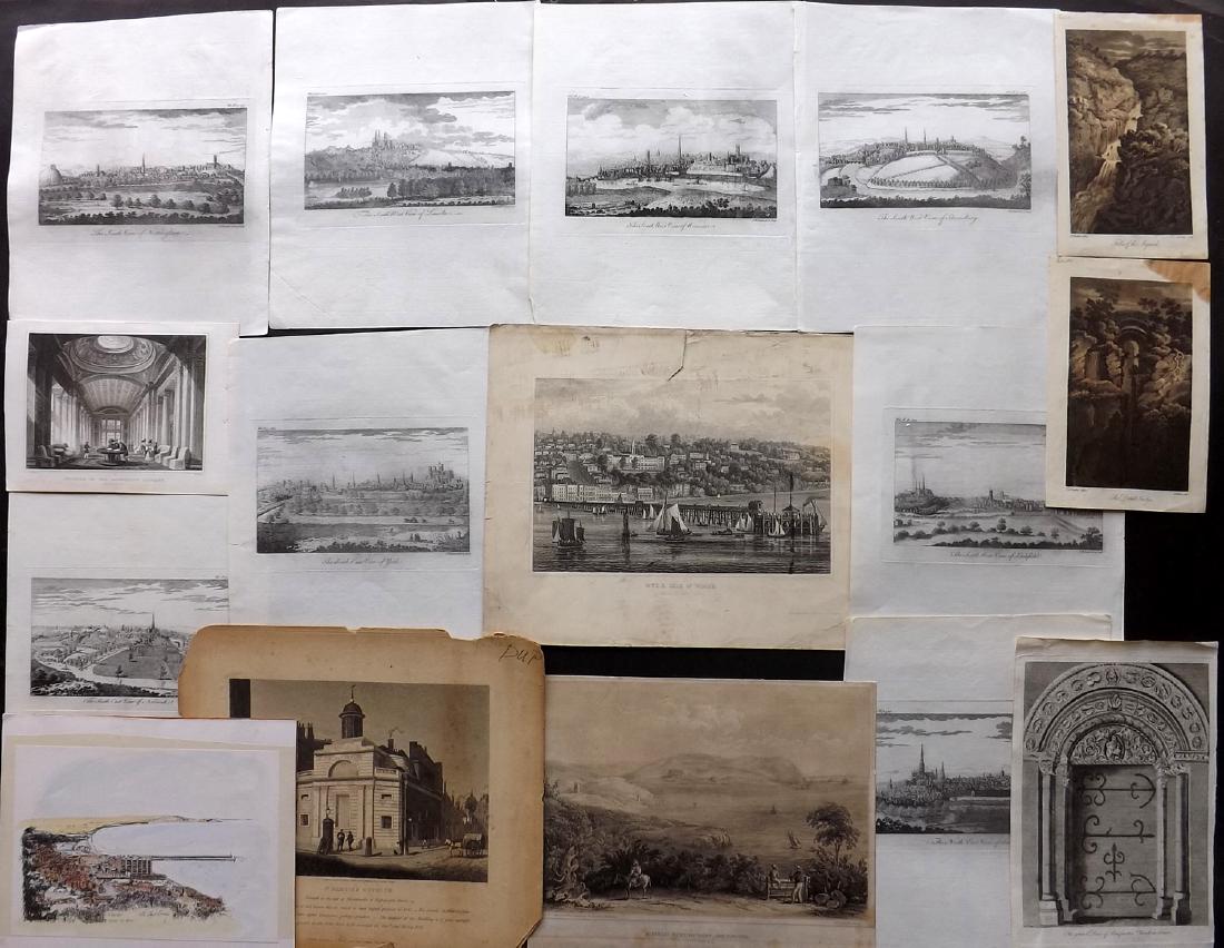 British Views 18th-19th Century Lot of 16 (1 of 2)