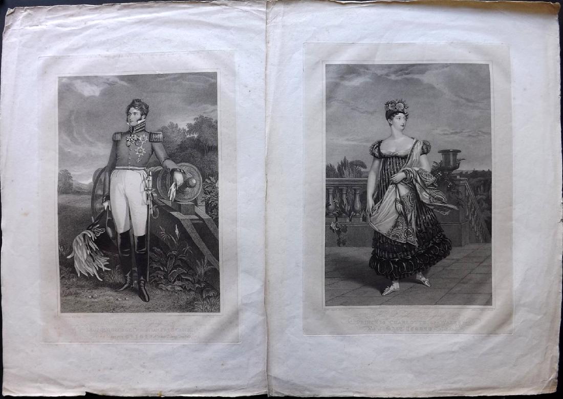 Meyer after Chalon 1816 Pair of Large Portraits (1 of 2)