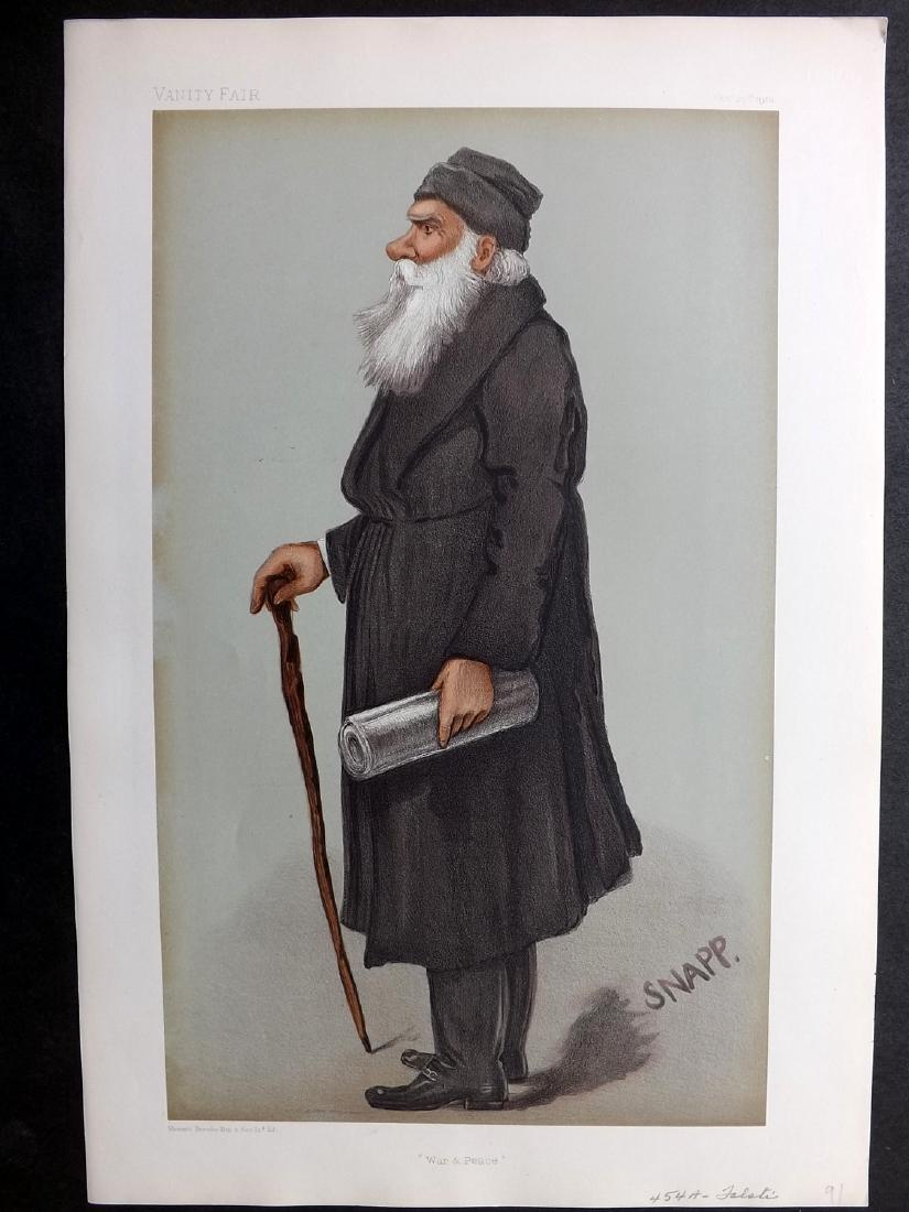Vanity Fair Print 1901 Leo Tolstoy, Russia Literary (1 of 1)