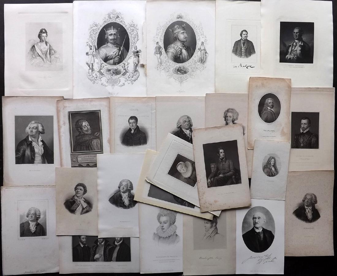 Portraits 19th Century Lot of 23. European & American (1 of 2)